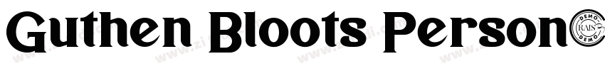 Guthen Bloots Person字体转换